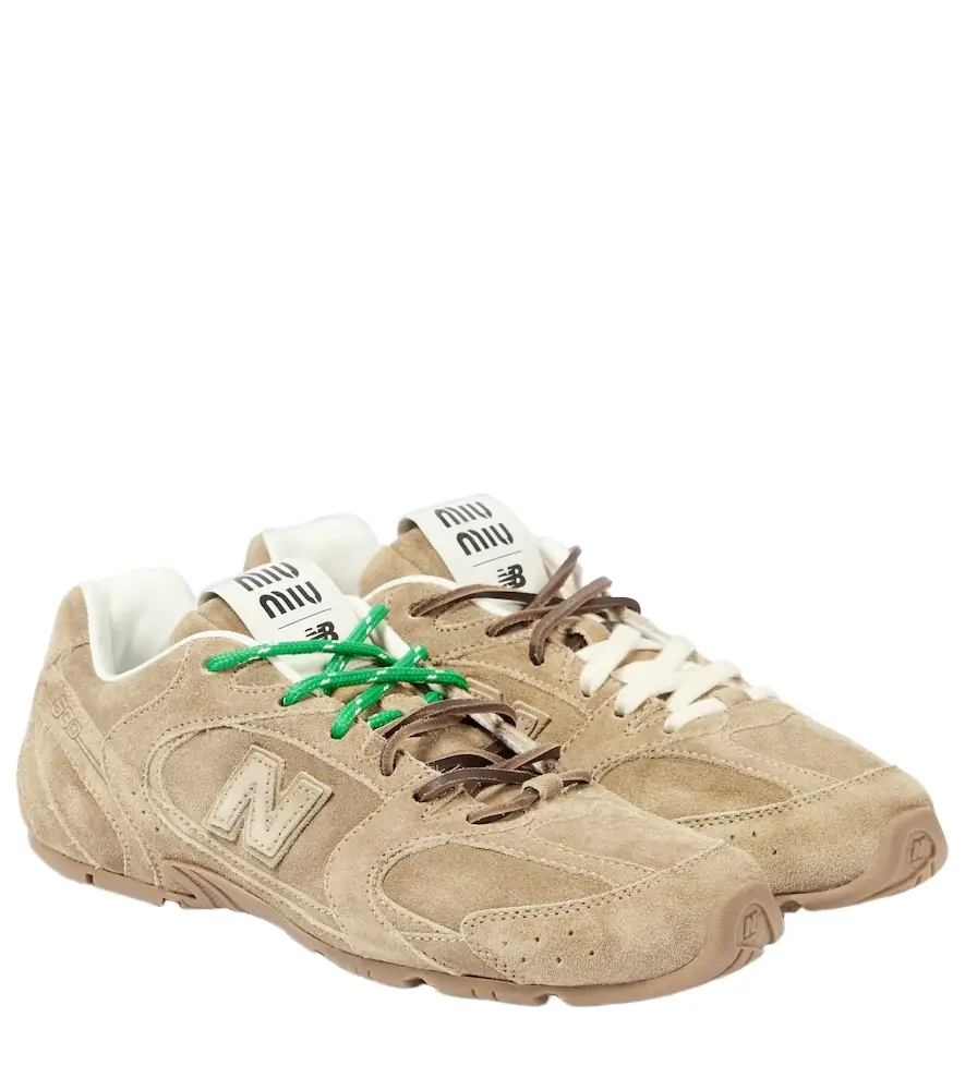 Miu Miu x New Balance 530 SL suede sneakers