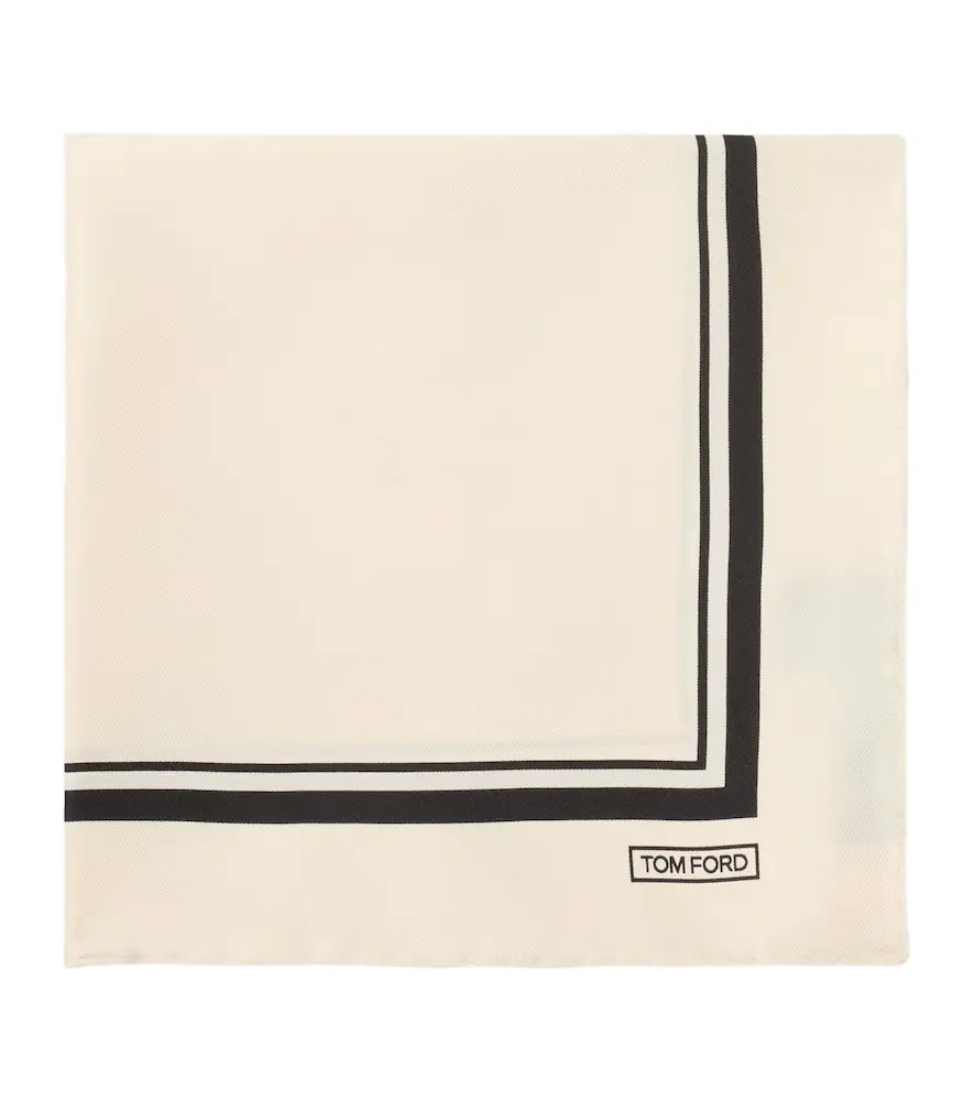 Tom Ford Printed silk pocket square