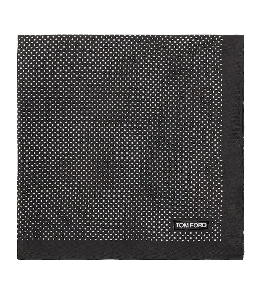Tom Ford Polka-dot silk pocket square - Women's Accessories
