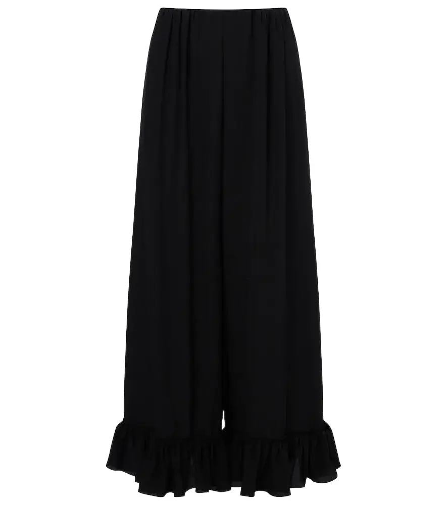 Chloe Chloé Silk crêpe de chine wide-leg pants