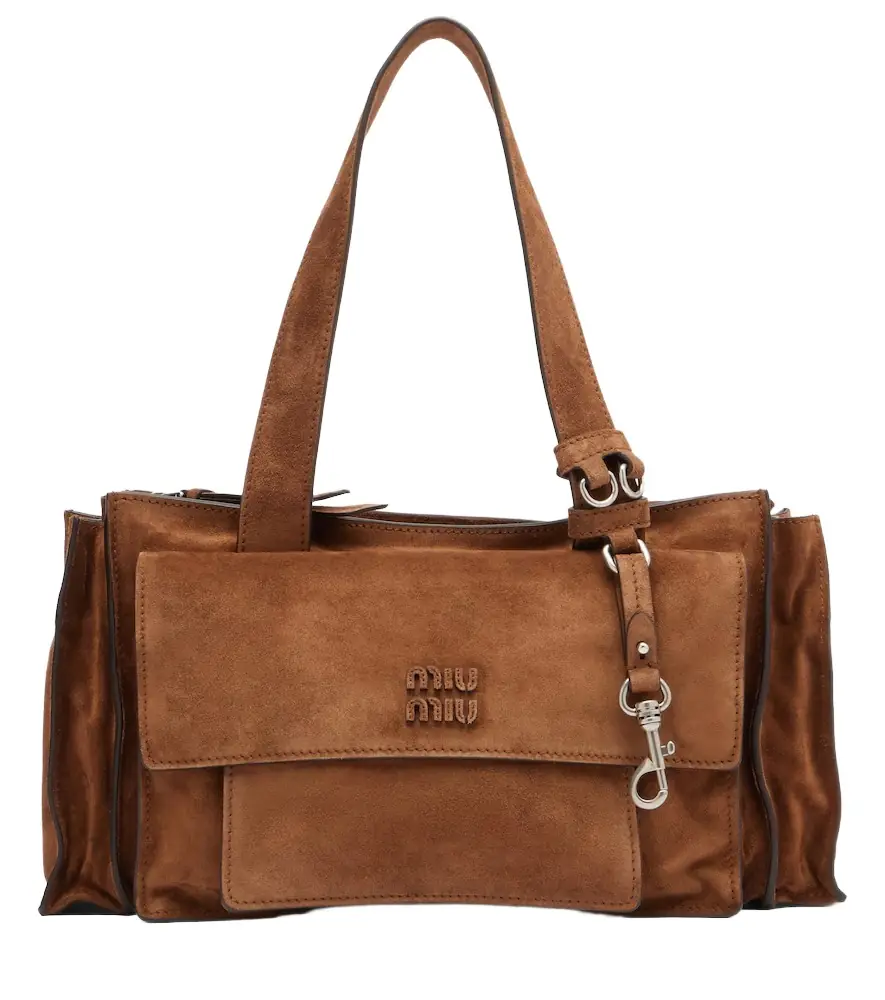 Miu Miu Utilitaire suede shoulder bag