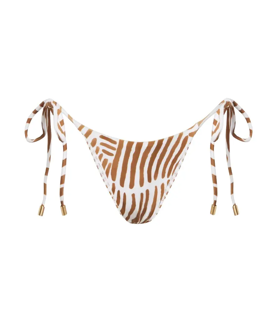 ViX Paula Hermanny Tie Side printed bikini bottoms