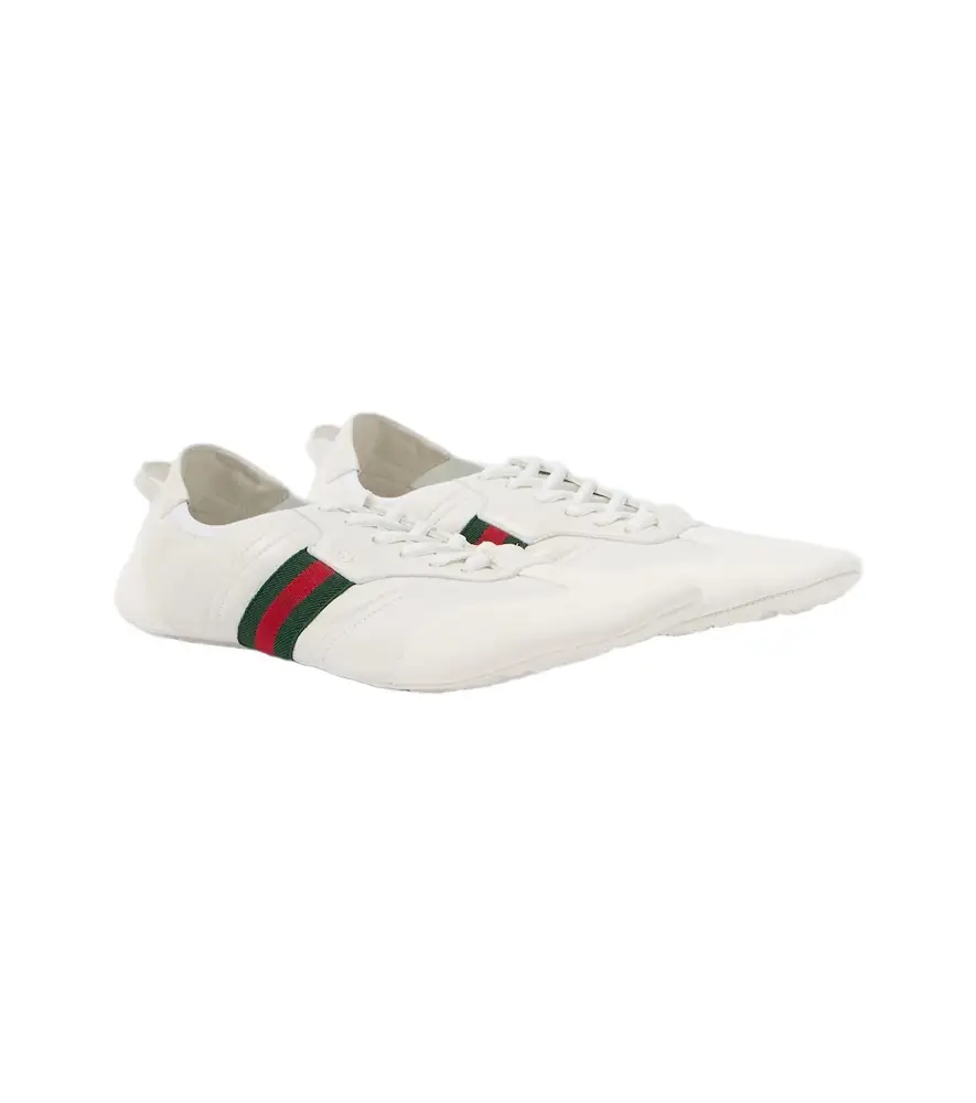 Gucci Flex leather and suede sneakers