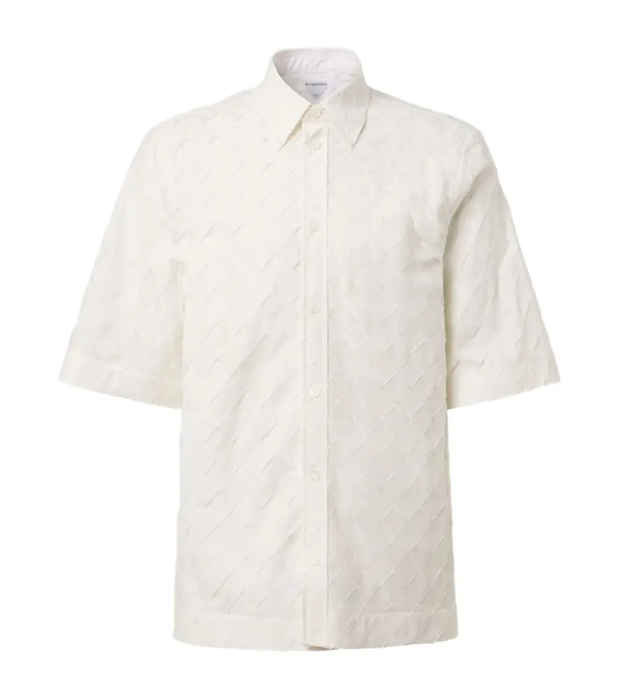 Bottega Veneta Intrecciato cotton poplin shirt