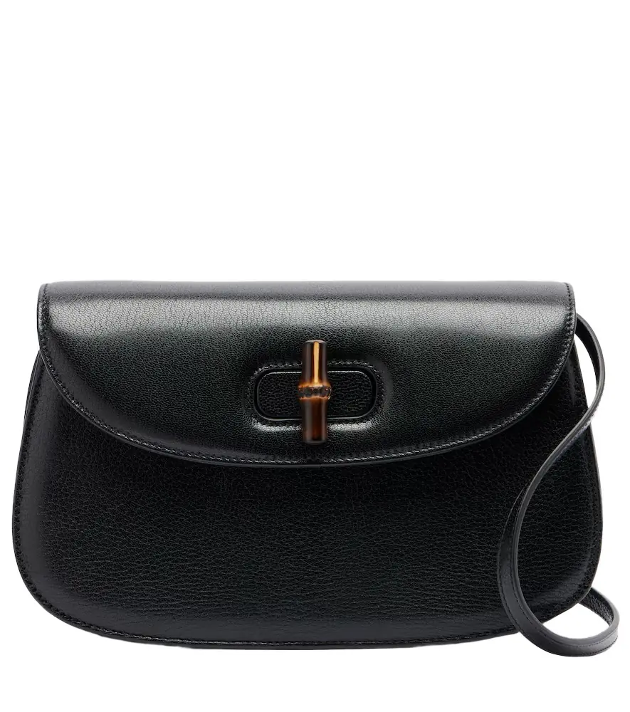 Bamboo Small leather crossbody bag