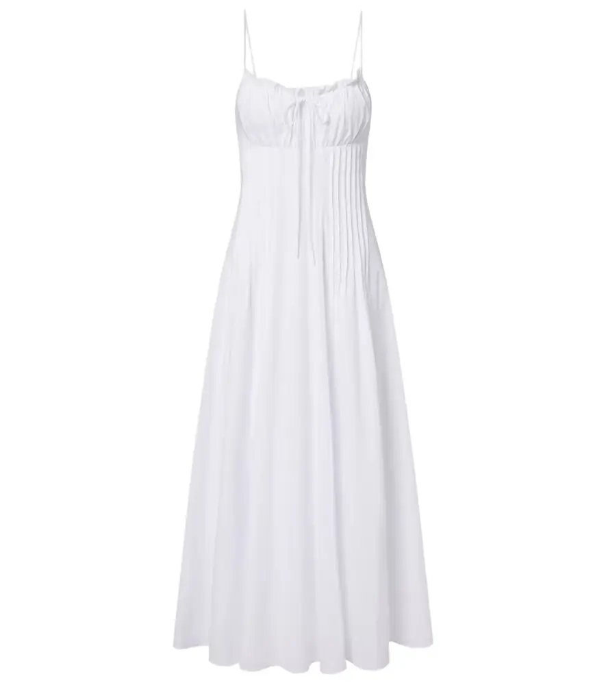 Staud Margi cotton poplin maxi dress