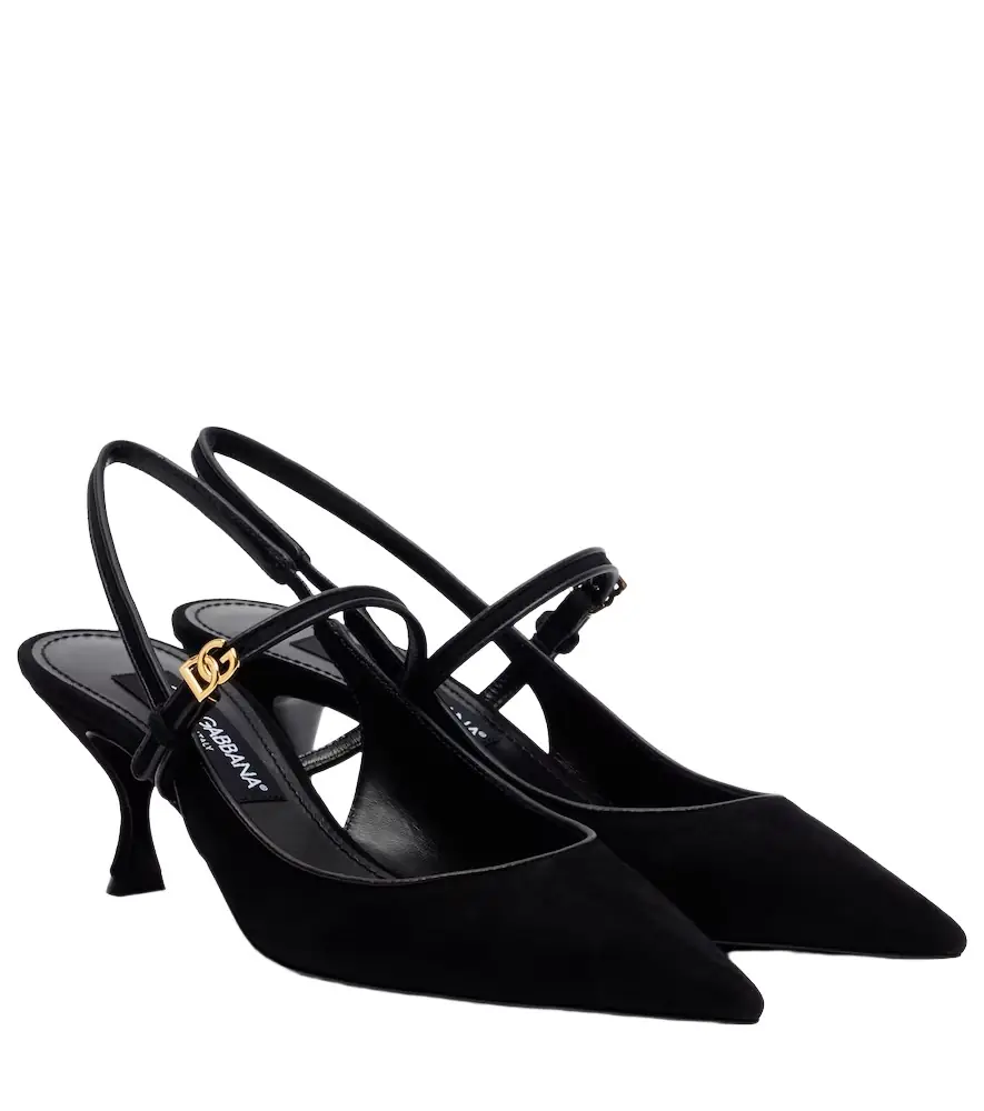 Dolce & Gabbana Suede slingback pumps
