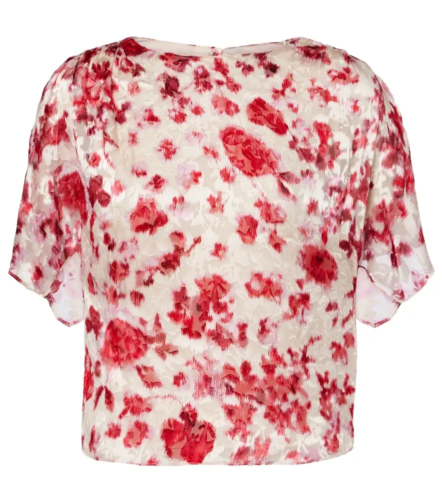 Isabel Marant Hervane floral jacquard top