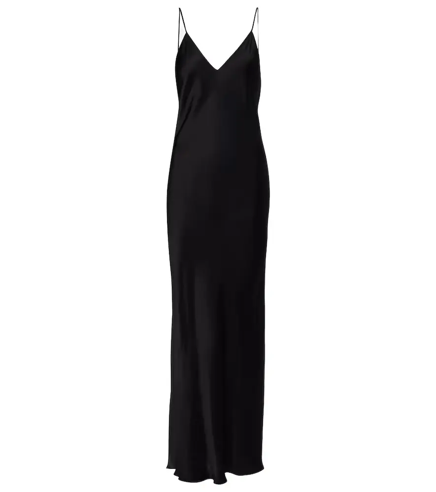 Isabel Marant Nevana satin maxi dress