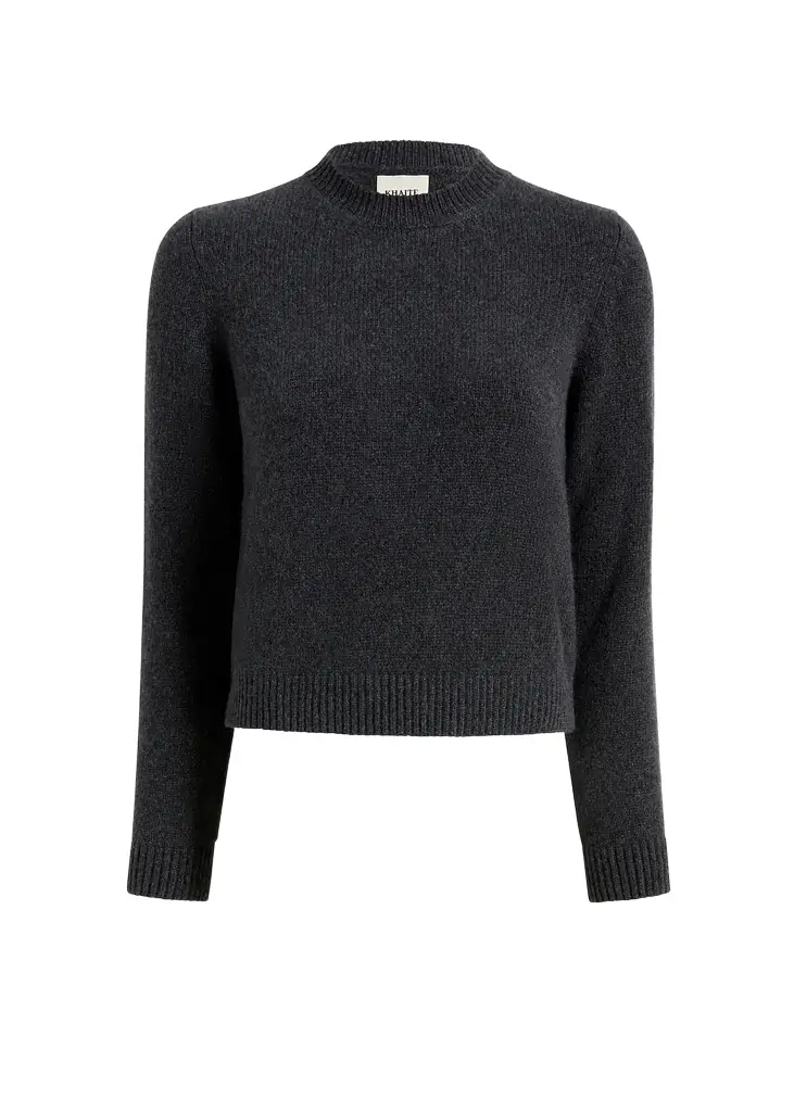 Khaite Leta Sweater In Charcoal