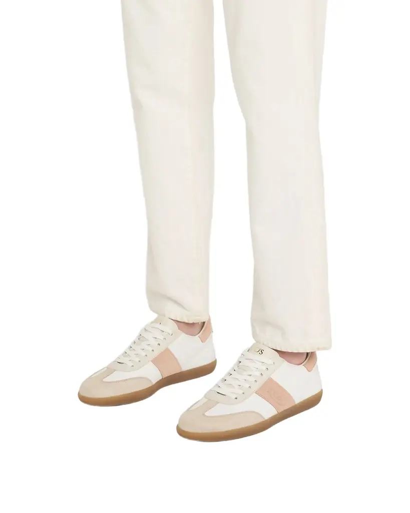 Tod 's Mixed Leather Low-Top Sneakers