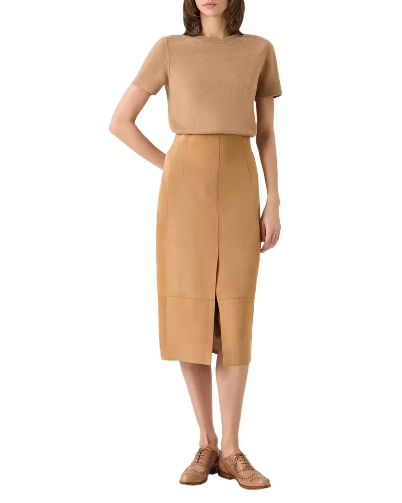 Akris Cashmere Short Sleeve Knit Sweater