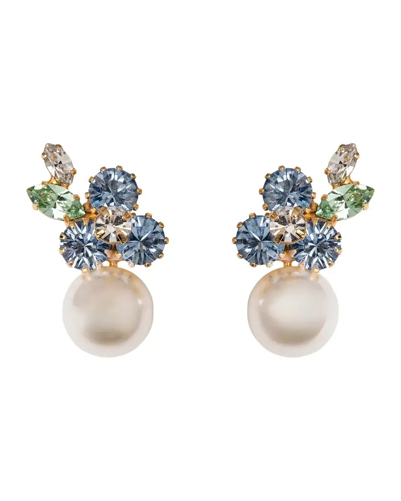 Jennifer Behr Vivi Crystal Cluster Earrings