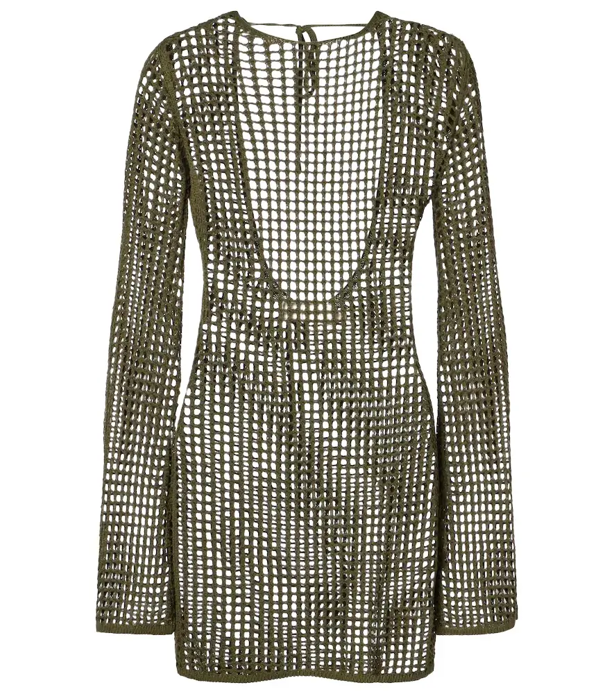 Bananhot Serena open-knit minidress