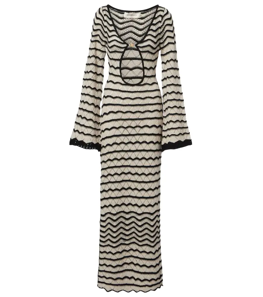 Bananhot Rey crochet cotton-blend maxi dress