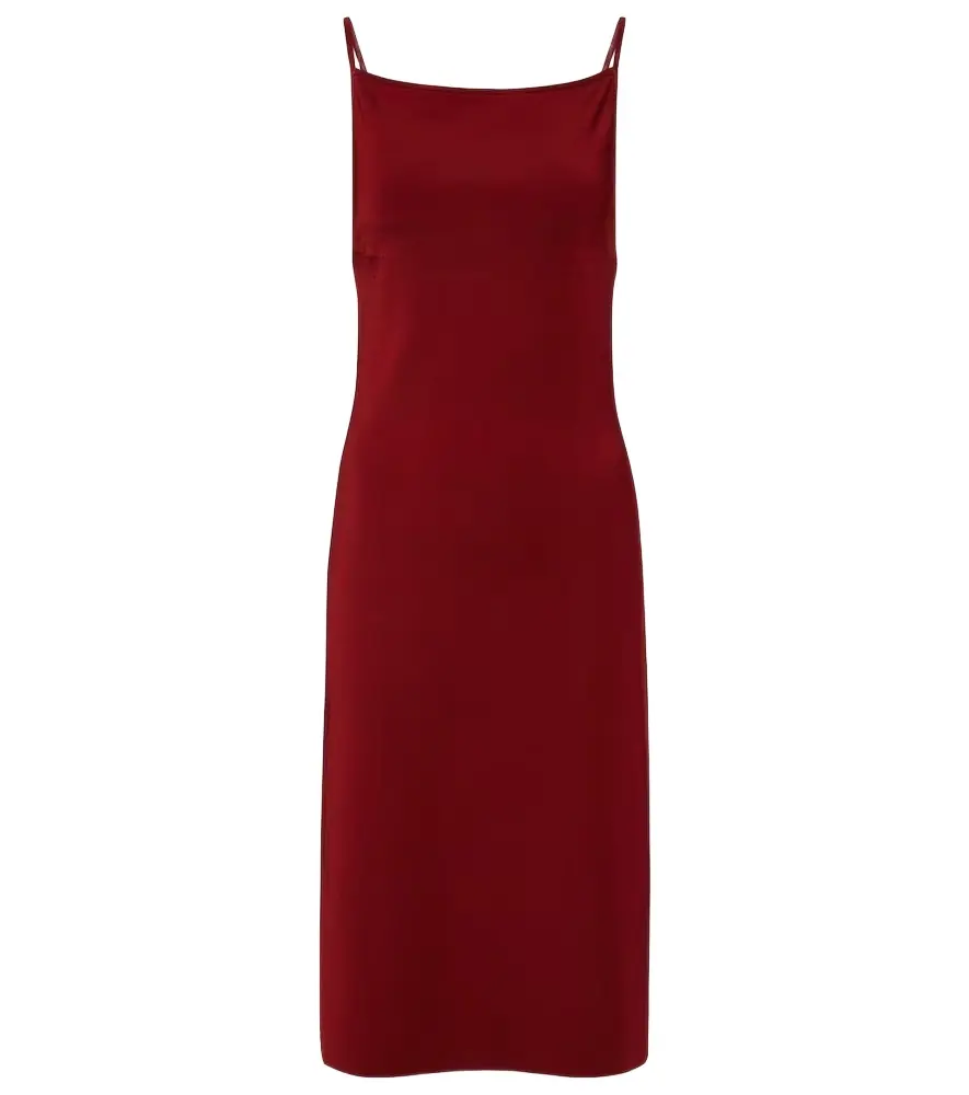 Ferragamo Ribbed-knit jersey midi dress