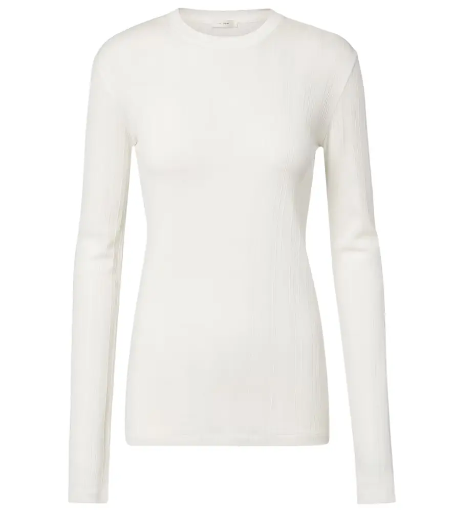 The Row Dantea cotton jersey top