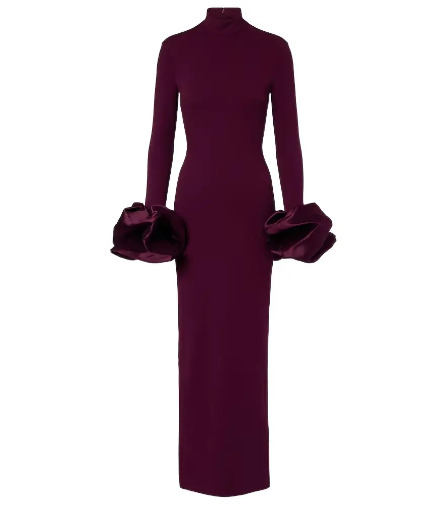Solace London Viviana ruffled gown