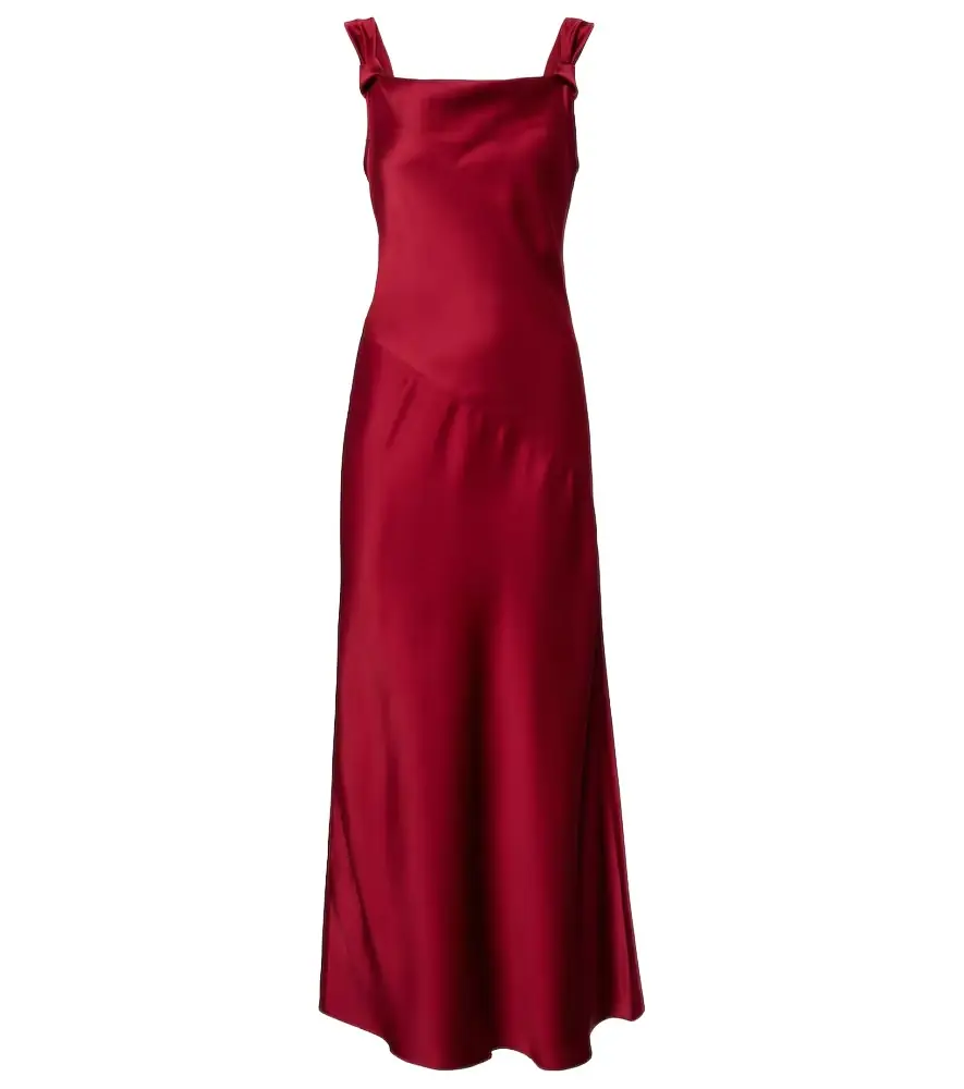 Max Mara Crêpe satin maxi dress