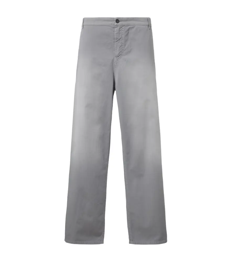 Miu Miu Cotton twill wide-leg pants