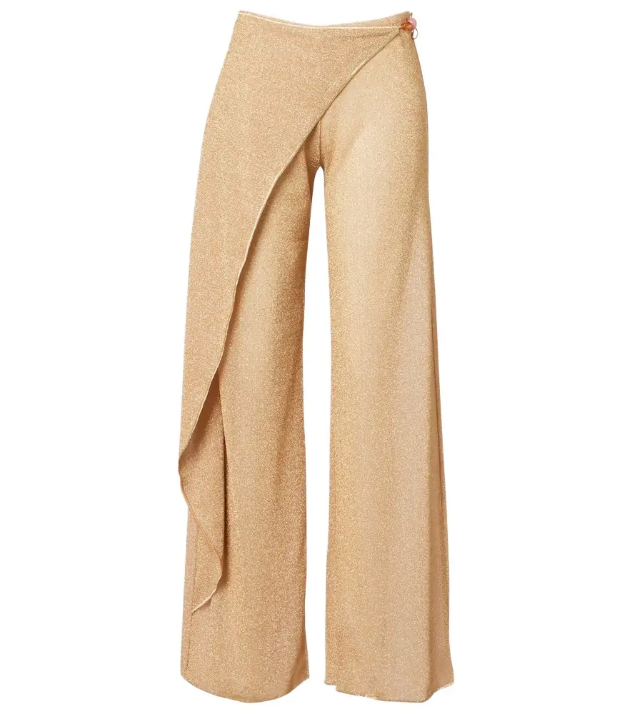 Oseree Oséree Lumière beaded wide-leg pants