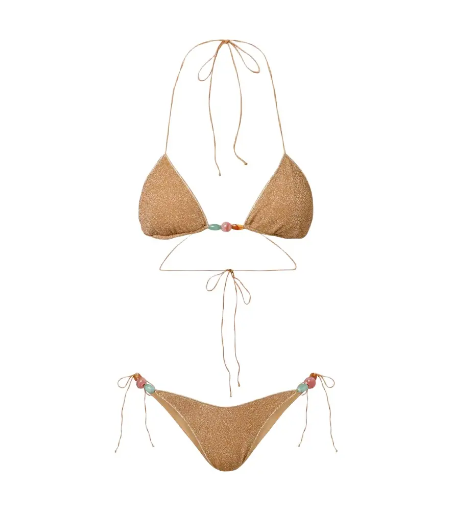 Oseree Oséree Lumière beaded bikini