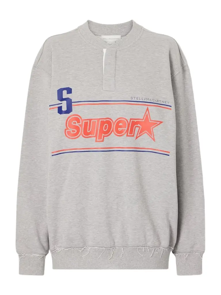 Stella McCartney Superstar Logo-printed Cotton-jersey Sweatshirt