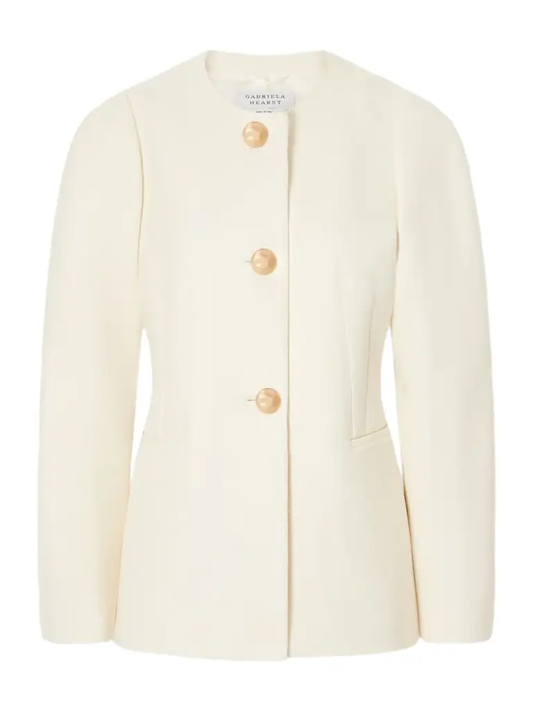 Gabriela Hearst Daelan Silk And Wool-blend Jacket