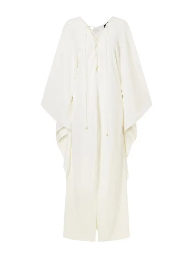 Taller Marmo Sahara Lace-up Cady Gown