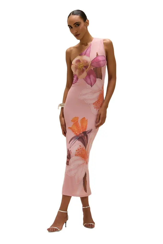 PatBo PEONY PRINTED MAXI DRESS