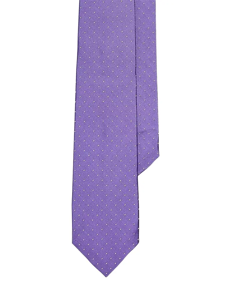 Ralph Lauren Purple Label Men's Polka Dot Silk Tie - Purple