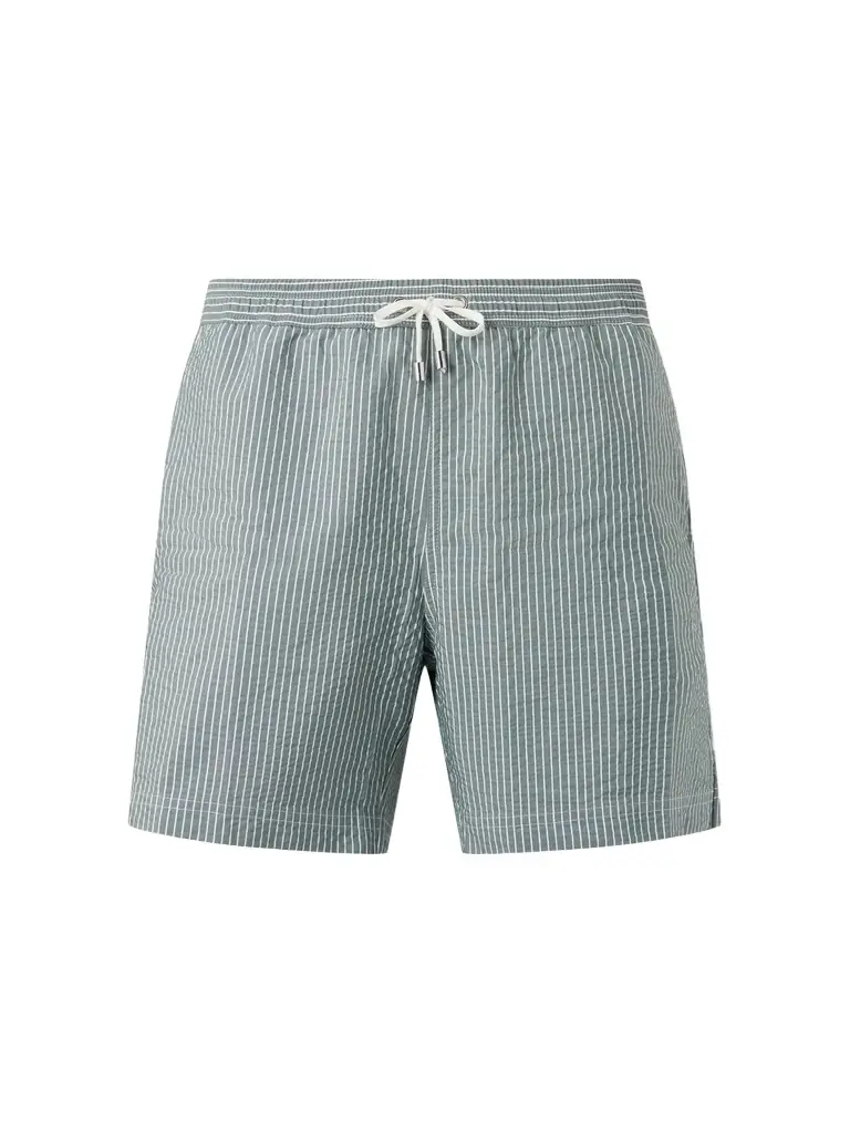 Sunspel Straight-Leg Striped Swim Shorts - Men