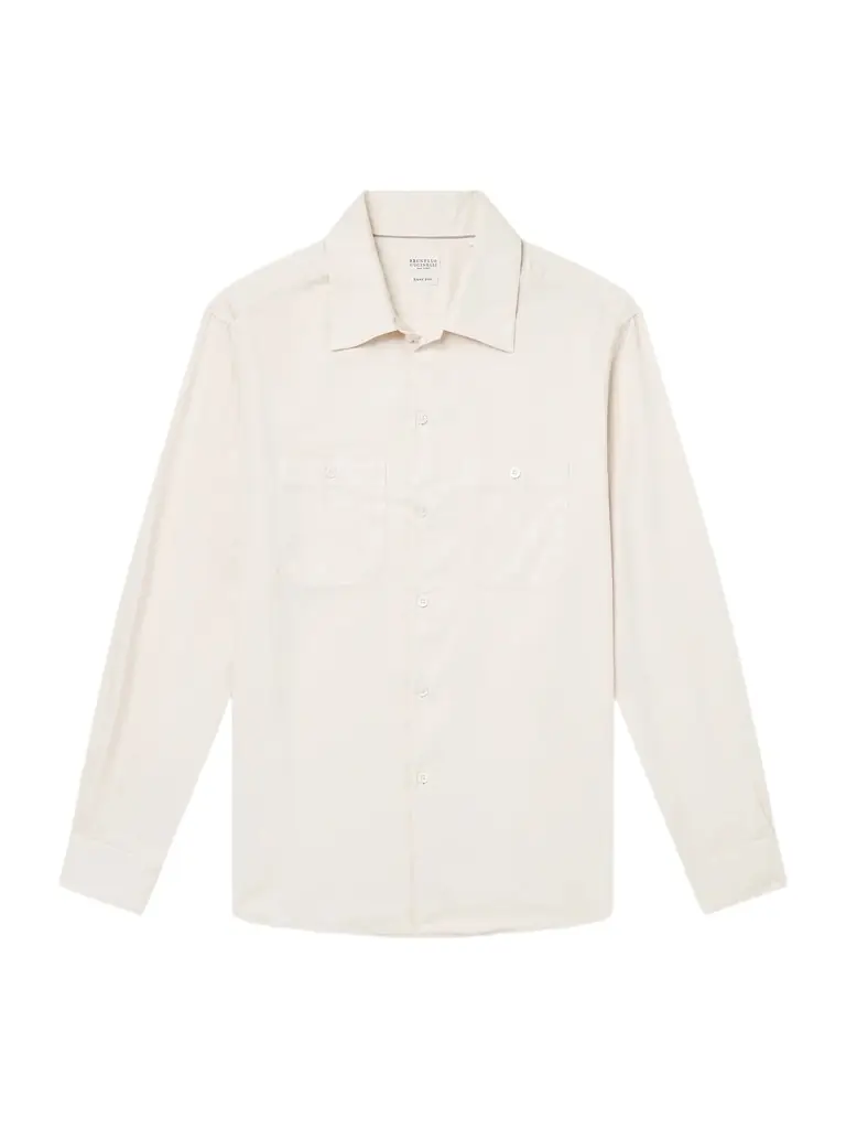 Brunello Cucinelli Cotton-Poplin Shirt - Men