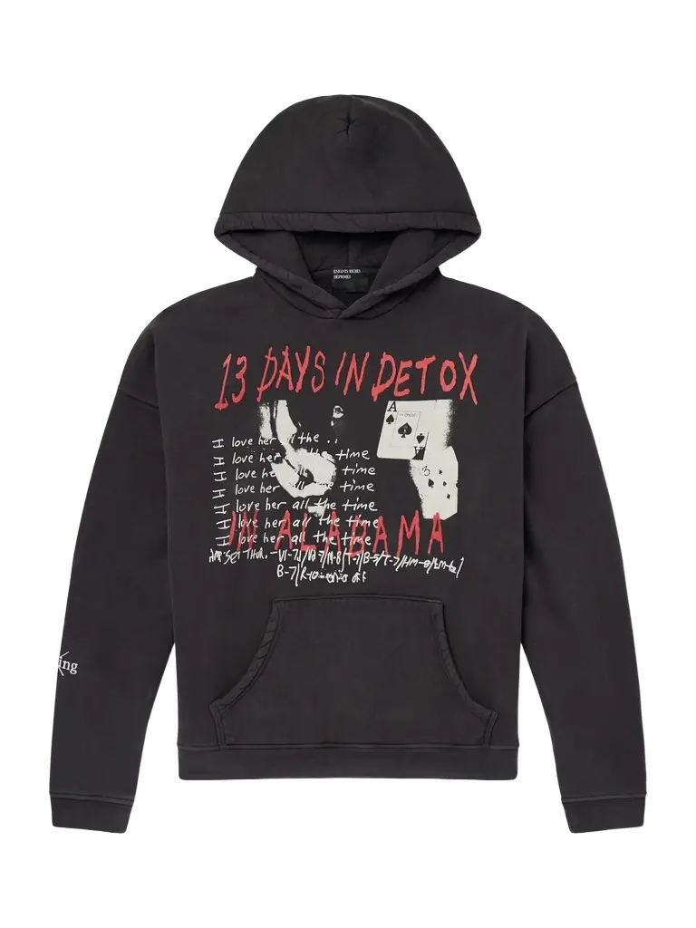 Enfants Riches Déprimés 13 Days In Detox Printed Cotton-Jersey Hoodie - Men