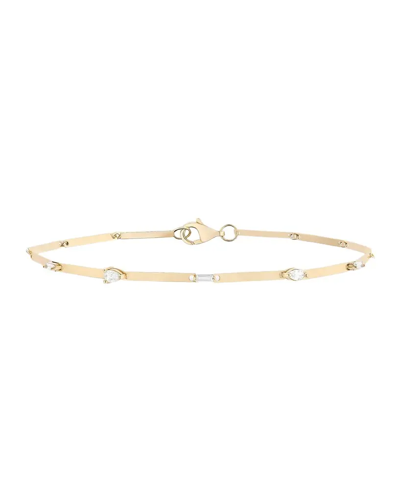 LANA Fancies Diamond Station Bracelet