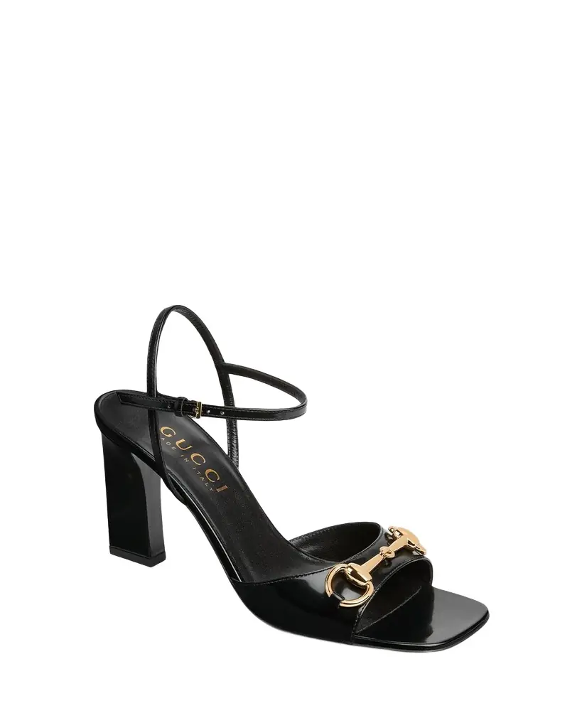 85mm Signora Leather Ankle-Strap Sandals
