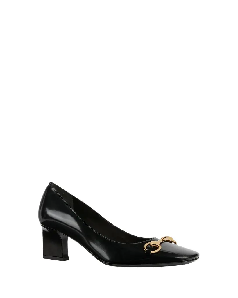 Gucci Signora Glossy Leather Pumps