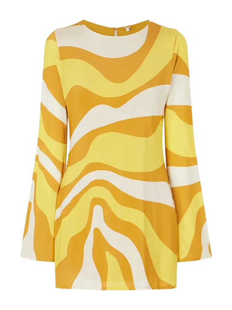Cala de la Cruz Maisha Printed Jersey Mini Dress