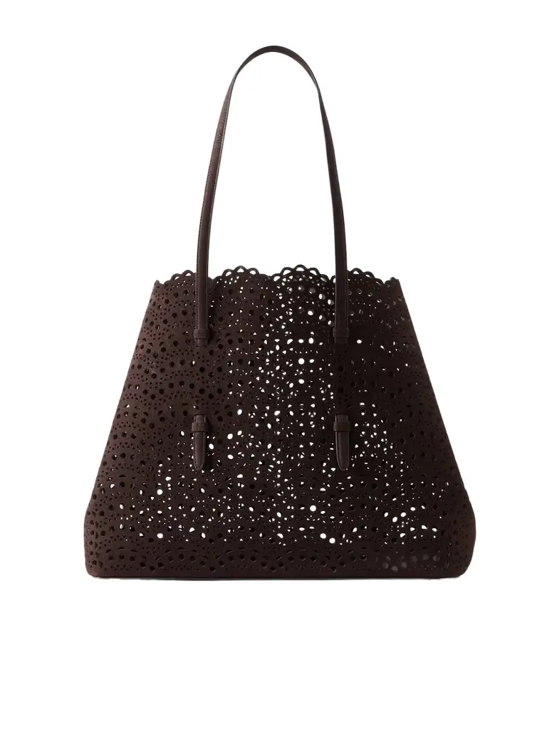 Alaïa Mina 37 Laser-cut Leather Tote