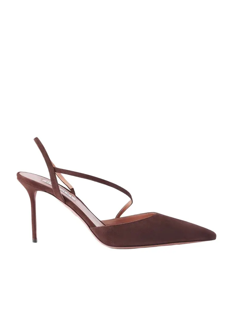 Aquazzura Dynasty 85 Suede Pump