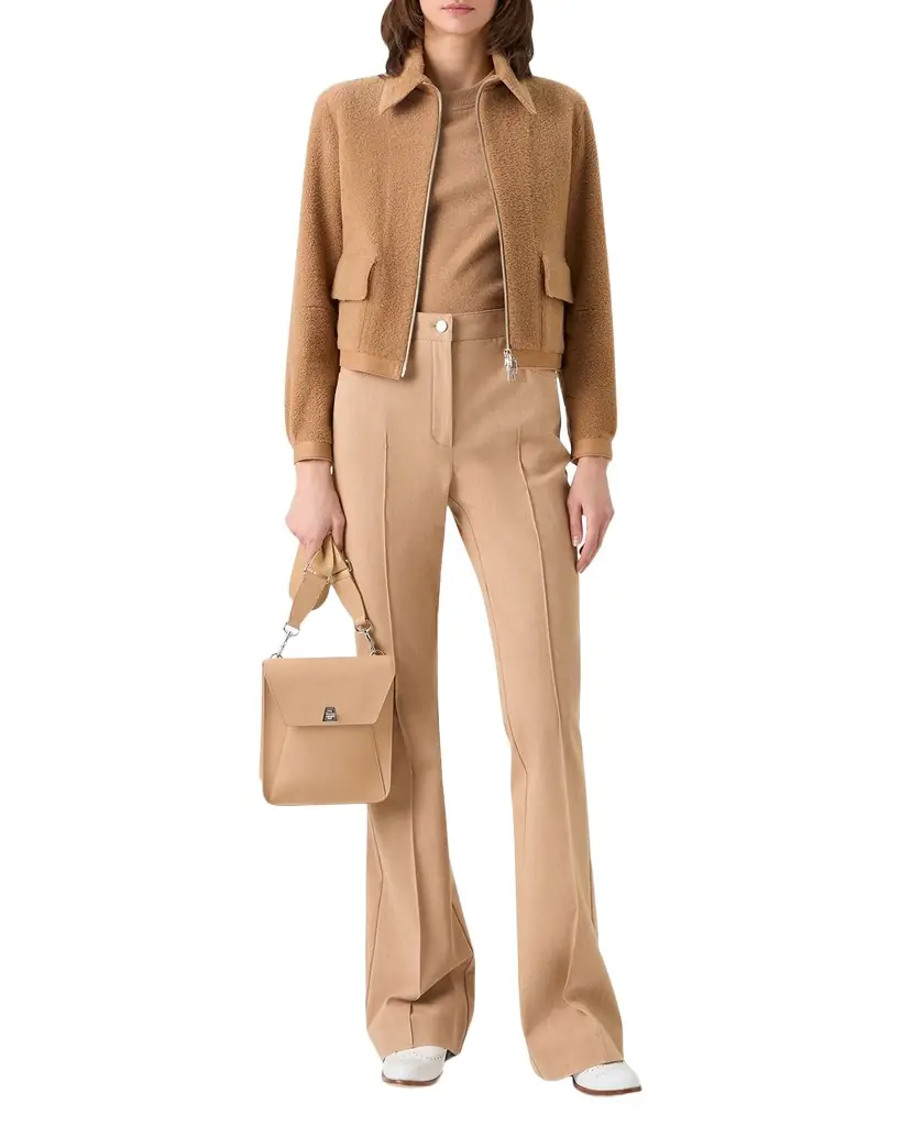 Akris Sady Lamb Shearling Short Jacket