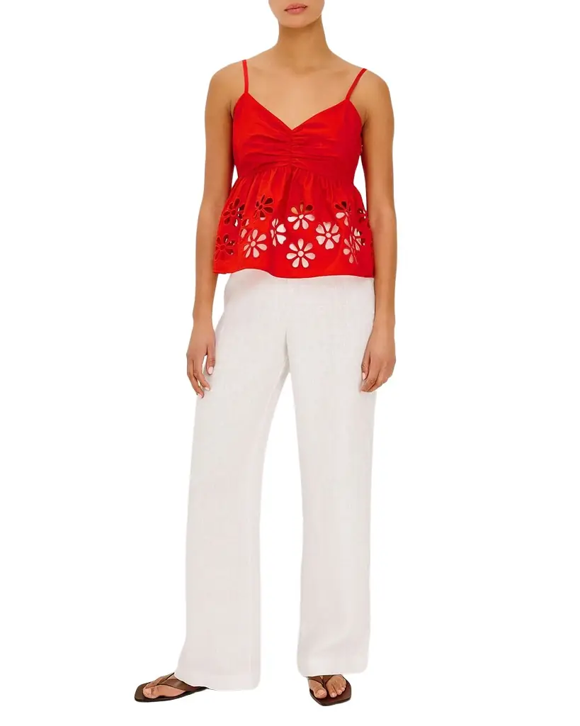 Rails Meru Embroidered Cotton Top