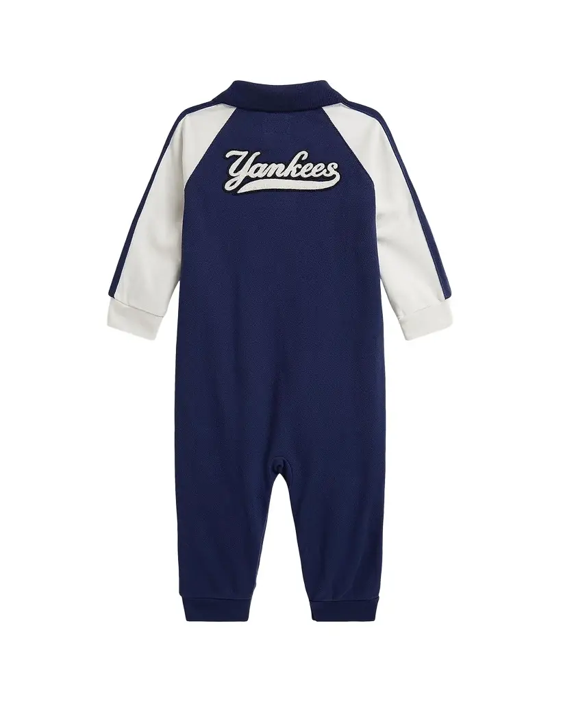 Polo Ralph Lauren Boy 's Yankees Polo Coverall, Size 3M-24M