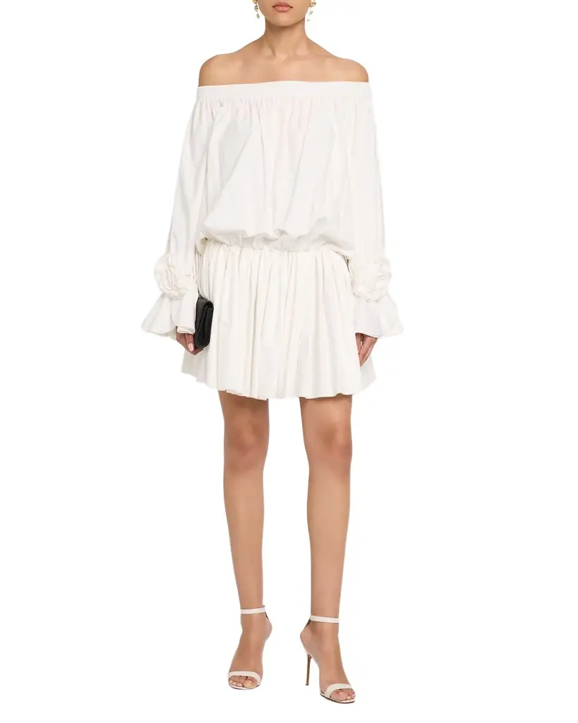 Essentiel Antwerp Cotton Off-The-Shoulder Mini Dress