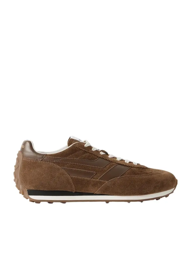 Mick Leather-Trimmed Suede Sneakers - Men