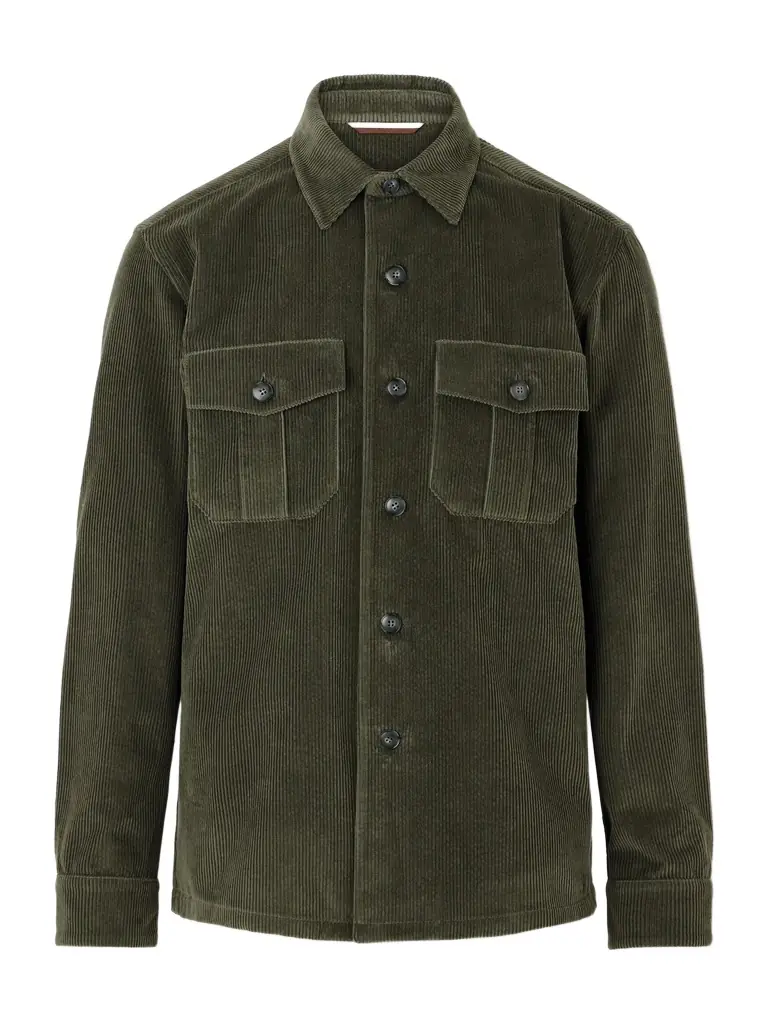 Canali Cotton-Corduroy Overshirt - Men