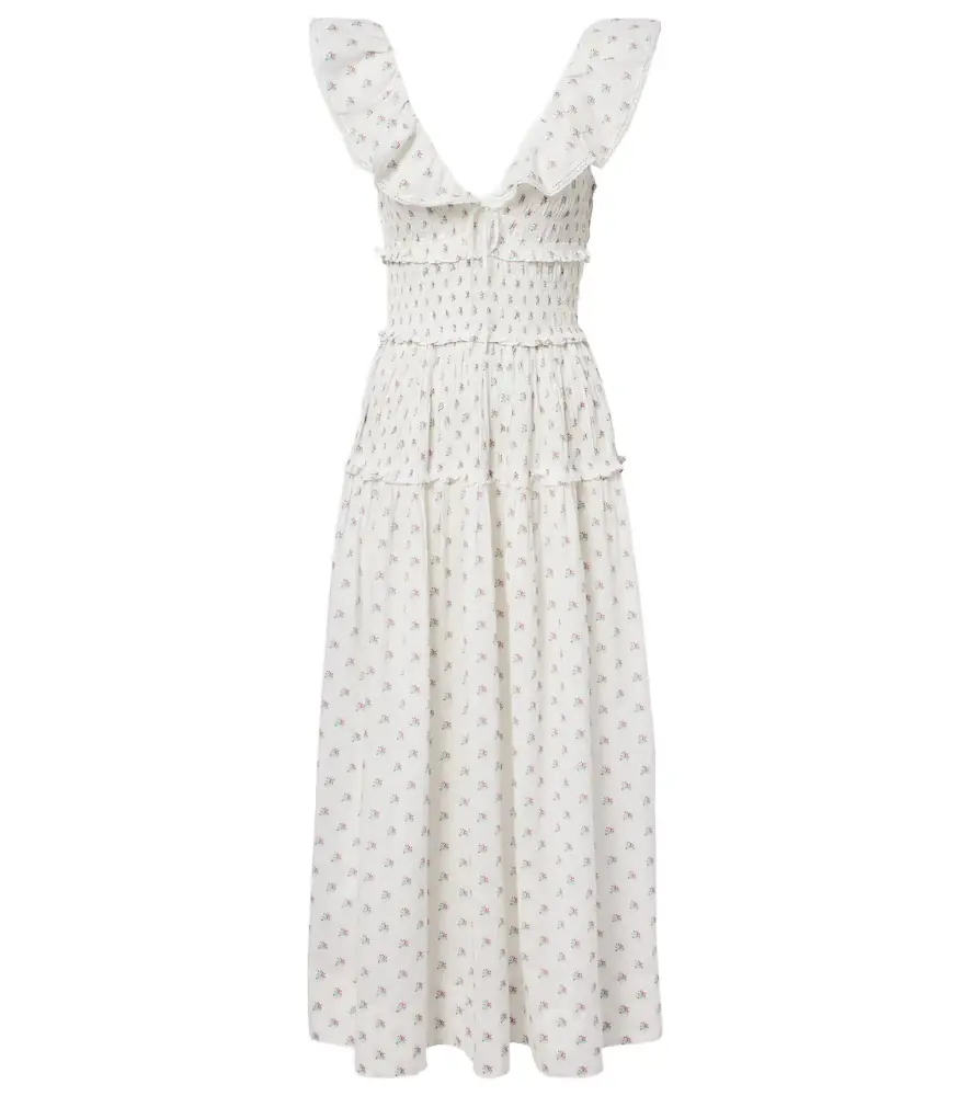 Doen Dôen Sorina floral cotton midi dress