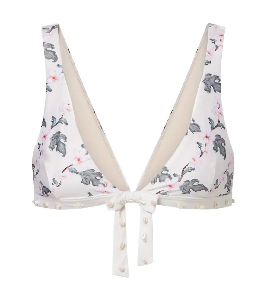 Agua by Agua Bendita Huerta floral bikini top