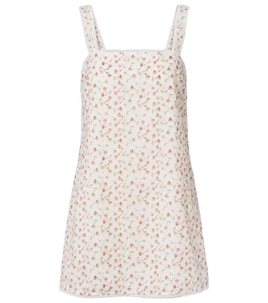 Posse Charlotte floral cotton minidress