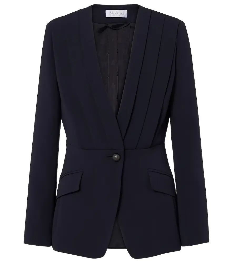Max Mara Pleated cady blazer